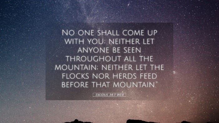 Picture 05 - Exodus 34:3 WEB Desktop Wallpaper - No one shall come up with you; neither let anyone - Desktop Bible Verse Wallpaper