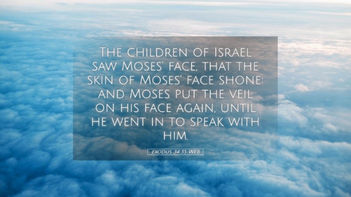 Picture 05 - Exodus 34:35 WEB Desktop Wallpaper - The children of Israel saw Moses' face, that the - Desktop Bible Verse Wallpaper