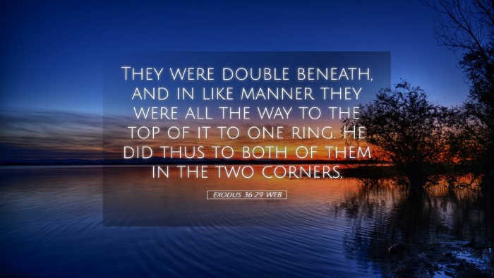 Picture 05 - Exodus 36:29 WEB Desktop Wallpaper - They were double beneath, and in like manner they - Desktop Bible Verse Wallpaper