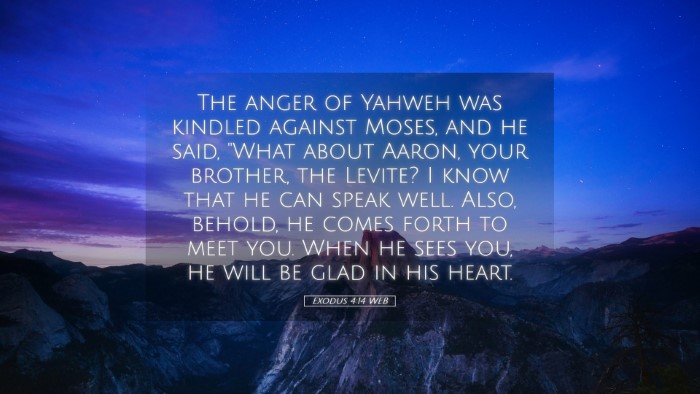 Picture 05 - Exodus 4:14 WEB Desktop Wallpaper - The anger of Yahweh was kindled against Moses, - Desktop Bible Verse Wallpaper