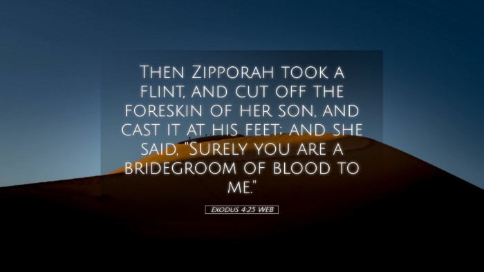 Picture 05 - Exodus 4:25 WEB Desktop Wallpaper - Then Zipporah took a flint, and cut off the - Desktop Bible Verse Wallpaper