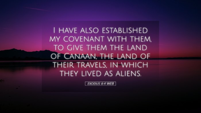 Picture 05 - Exodus 6:4 WEB Desktop Wallpaper - I have also established my covenant with them, to - Desktop Bible Verse Wallpaper