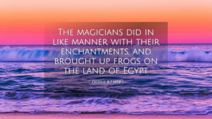 Picture 05 - Exodus 8:7 WEB Desktop Wallpaper - The magicians did in like manner with their - Desktop Bible Verse Wallpaper
