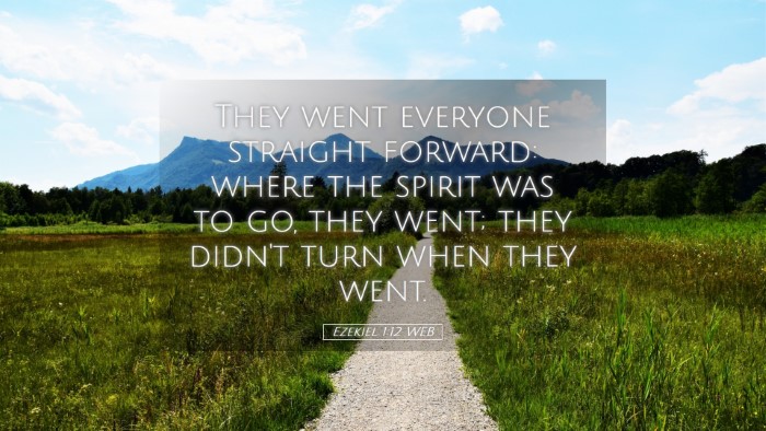 Picture 05 - Ezekiel 1:12 WEB Desktop Wallpaper - They went everyone straight forward: where the - Desktop Bible Verse Wallpaper
