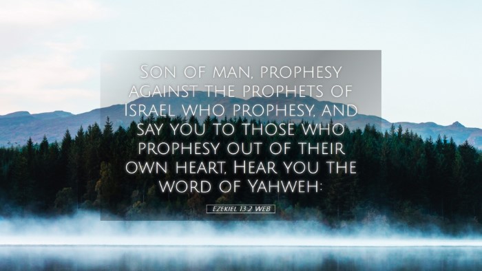 Picture 05 - Ezekiel 13:2 WEB Desktop Wallpaper - Son of man, prophesy against the prophets of - Desktop Bible Verse Wallpaper