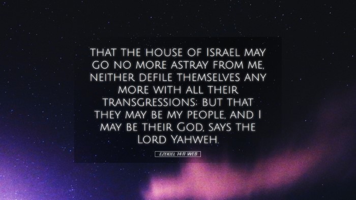 Picture 05 - Ezekiel 14:11 WEB Desktop Wallpaper - that the house of Israel may go no more astray - Desktop Bible Verse Wallpaper