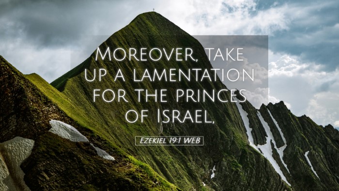 Picture 05 - Ezekiel 19:1 WEB Desktop Wallpaper - Moreover, take up a lamentation for the princes - Desktop Bible Verse Wallpaper