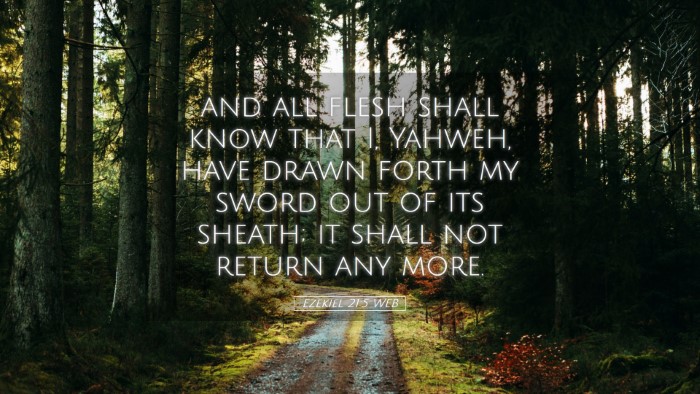 Picture 05 - Ezekiel 21:5 WEB Desktop Wallpaper - and all flesh shall know that I, Yahweh, have - Desktop Bible Verse Wallpaper