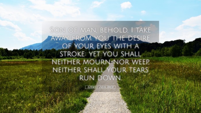 Picture 05 - Ezekiel 24:16 WEB Desktop Wallpaper - Son of man, behold, I take away from you the - Desktop Bible Verse Wallpaper
