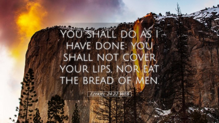 Picture 05 - Ezekiel 24:22 WEB Desktop Wallpaper - You shall do as I have done: you shall not cover - Desktop Bible Verse Wallpaper