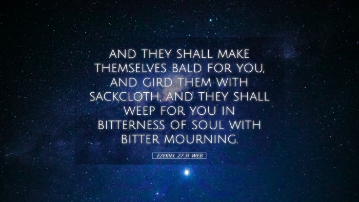Picture 05 - Ezekiel 27:31 WEB Desktop Wallpaper - and they shall make themselves bald for you, and - Desktop Bible Verse Wallpaper