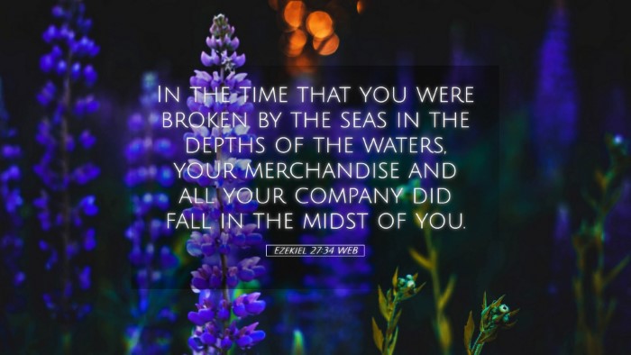 Picture 05 - Ezekiel 27:34 WEB Desktop Wallpaper - In the time that you were broken by the seas in - Desktop Bible Verse Wallpaper