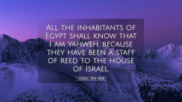 Picture 05 - Ezekiel 29:6 WEB Desktop Wallpaper - All the inhabitants of Egypt shall know that I am - Desktop Bible Verse Wallpaper