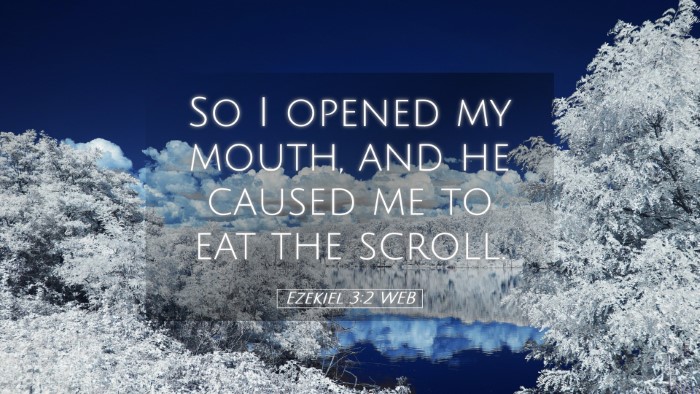 Picture 05 - Ezekiel 3:2 WEB Desktop Wallpaper - So I opened my mouth, and he caused me to eat the - Desktop Bible Verse Wallpaper