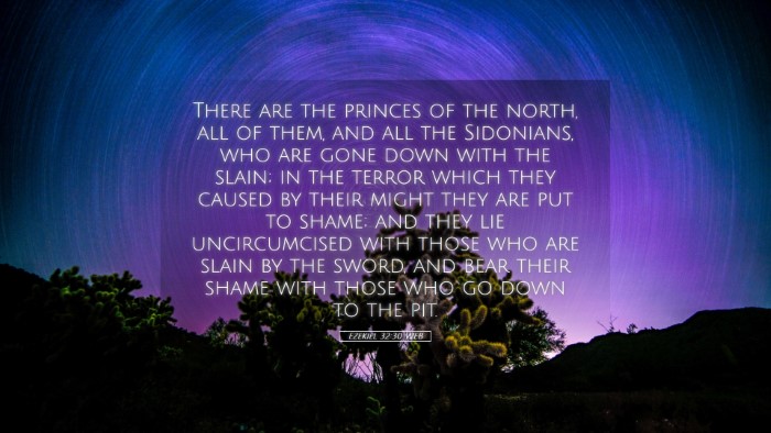 Picture 05 - Ezekiel 32:30 WEB Desktop Wallpaper - There are the princes of the north, all of them, - Desktop Bible Verse Wallpaper