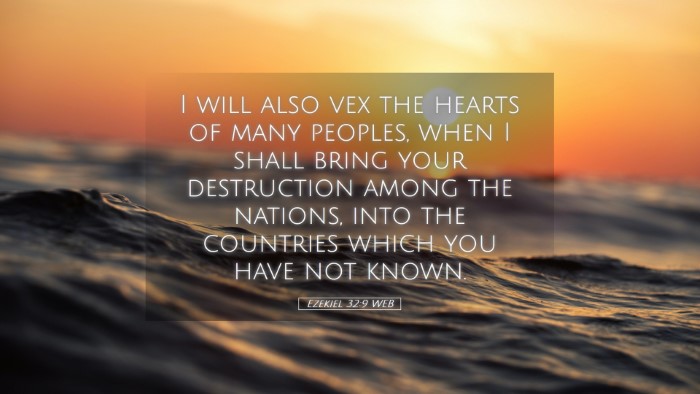 Picture 05 - Ezekiel 32:9 WEB Desktop Wallpaper - I will also vex the hearts of many peoples, when - Desktop Bible Verse Wallpaper