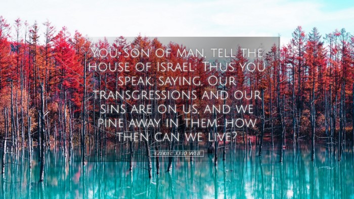 Picture 05 - Ezekiel 33:10 WEB Desktop Wallpaper - You, son of man, tell the house of Israel: Thus - Desktop Bible Verse Wallpaper