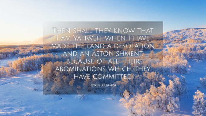 Picture 05 - Ezekiel 33:29 WEB Desktop Wallpaper - Then shall they know that I am Yahweh, when I - Desktop Bible Verse Wallpaper