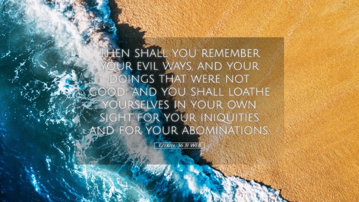 Picture 05 - Ezekiel 36:31 WEB Desktop Wallpaper - Then shall you remember your evil ways, and your - Desktop Bible Verse Wallpaper