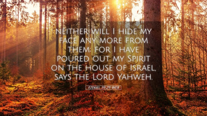 Picture 05 - Ezekiel 39:29 WEB Desktop Wallpaper - neither will I hide my face any more from them; - Desktop Bible Verse Wallpaper