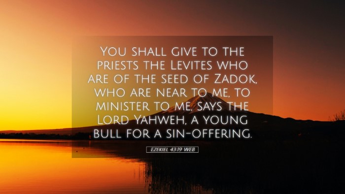 Picture 05 - Ezekiel 43:19 WEB Desktop Wallpaper - You shall give to the priests the Levites who are - Desktop Bible Verse Wallpaper