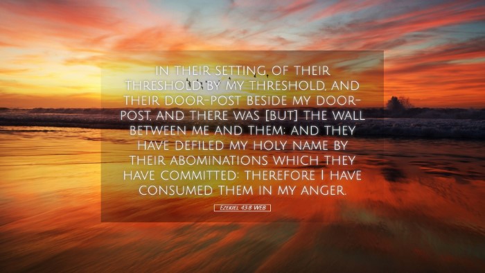 Picture 05 - Ezekiel 43:8 WEB Desktop Wallpaper - in their setting of their threshold by my - Desktop Bible Verse Wallpaper
