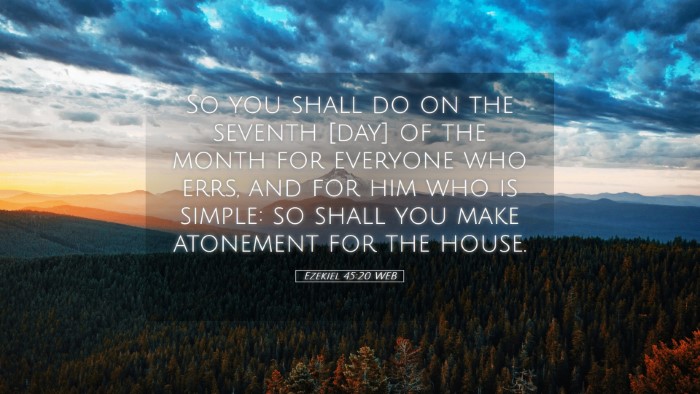 Picture 05 - Ezekiel 45:20 WEB Desktop Wallpaper - So you shall do on the seventh [day] of the month - Desktop Bible Verse Wallpaper