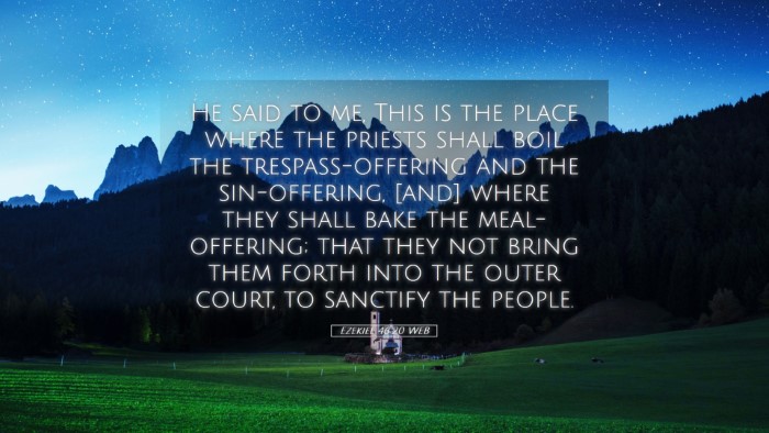 Picture 05 - Ezekiel 46:20 WEB Desktop Wallpaper - He said to me, This is the place where the - Desktop Bible Verse Wallpaper