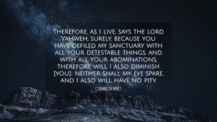 Picture 05 - Ezekiel 5:11 WEB Desktop Wallpaper - Therefore, as I live, says the Lord Yahweh, - Desktop Bible Verse Wallpaper