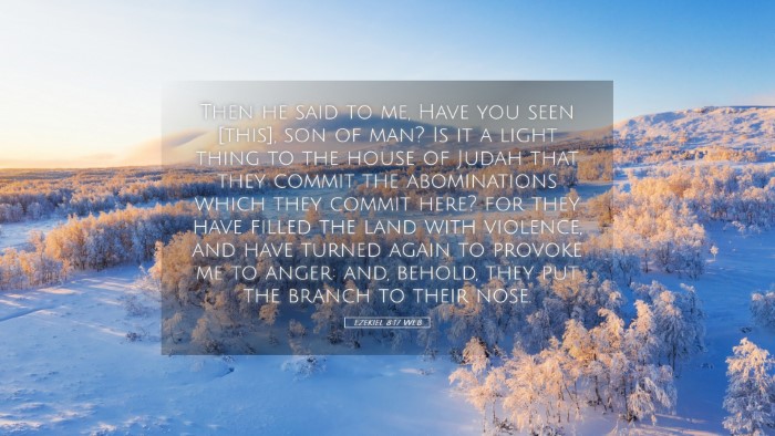 Picture 05 - Ezekiel 8:17 WEB Desktop Wallpaper - Then he said to me, Have you seen [this], son of - Desktop Bible Verse Wallpaper