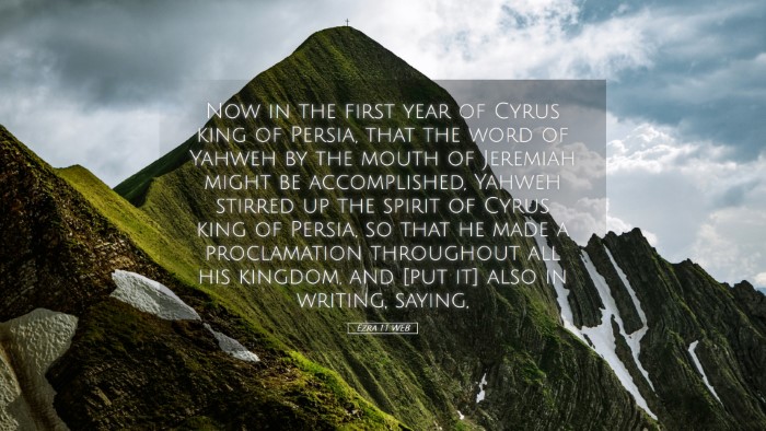 Picture 05 - Ezra 1:1 WEB Desktop Wallpaper - Now in the first year of Cyrus king of Persia, - Desktop Bible Verse Wallpaper