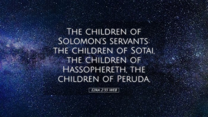 Picture 05 - Ezra 2:55 WEB Desktop Wallpaper - The children of Solomon's servants: the children - Desktop Bible Verse Wallpaper