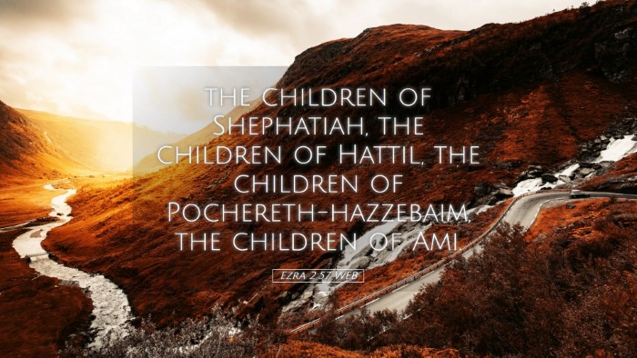 Picture 05 - Ezra 2:57 WEB Desktop Wallpaper - the children of Shephatiah, the children of - Desktop Bible Verse Wallpaper