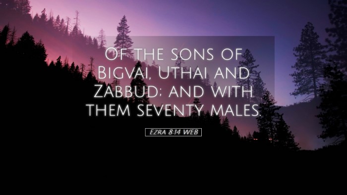 Picture 05 - Ezra 8:14 WEB Desktop Wallpaper - Of the sons of Bigvai, Uthai and Zabbud; and with - Desktop Bible Verse Wallpaper