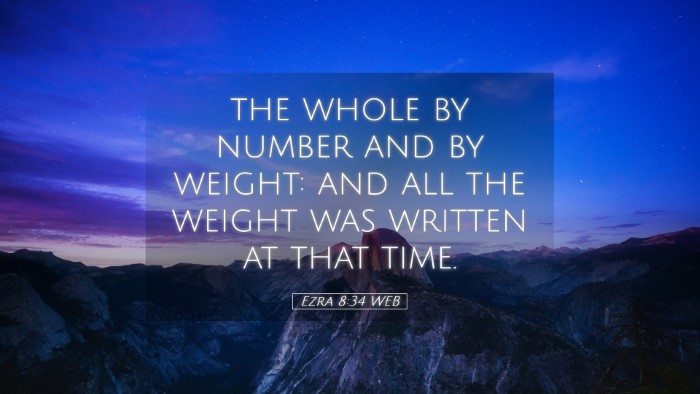 Picture 05 - Ezra 8:34 WEB Desktop Wallpaper - the whole by number and by weight: and all the - Desktop Bible Verse Wallpaper