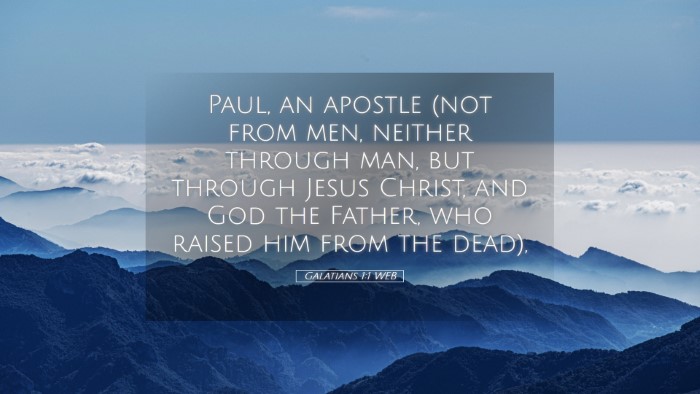 Picture 05 - Galatians 1:1 WEB Desktop Wallpaper - Paul, an apostle (not from men, neither through - Desktop Bible Verse Wallpaper