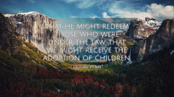Picture 05 - Galatians 4:5 WEB Desktop Wallpaper - that he might redeem those who were under the - Desktop Bible Verse Wallpaper