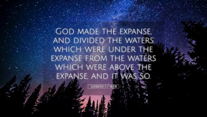 Picture 05 - Genesis 1:7 WEB Desktop Wallpaper - God made the expanse, and divided the waters - Desktop Bible Verse Wallpaper