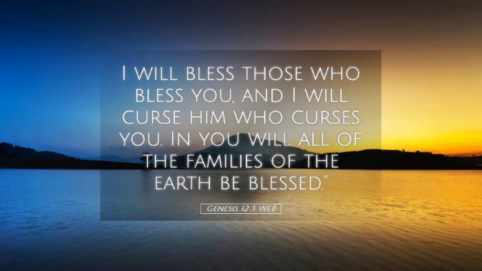 Picture 05 - Genesis 12:3 WEB Desktop Wallpaper - I will bless those who bless you, and I will - Desktop Bible Verse Wallpaper