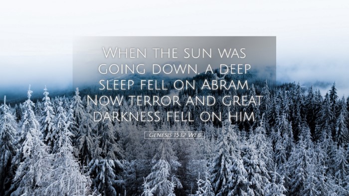Picture 05 - Genesis 15:12 WEB Desktop Wallpaper - When the sun was going down, a deep sleep fell on - Desktop Bible Verse Wallpaper