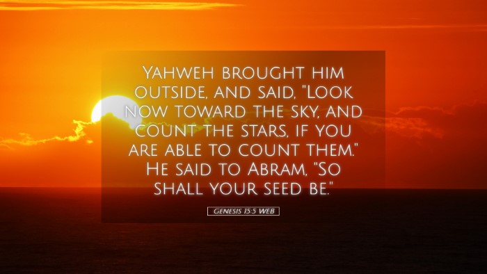 Picture 05 - Genesis 15:5 WEB Desktop Wallpaper - Yahweh brought him outside, and said, 