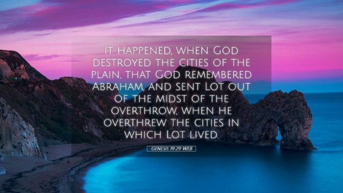 Picture 05 - Genesis 19:29 WEB Desktop Wallpaper - It happened, when God destroyed the cities of the - Desktop Bible Verse Wallpaper