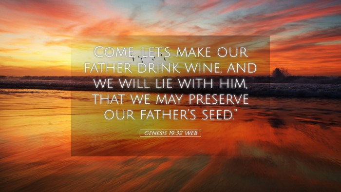 Picture 05 - Genesis 19:32 WEB Desktop Wallpaper - Come, let's make our father drink wine, and we - Desktop Bible Verse Wallpaper