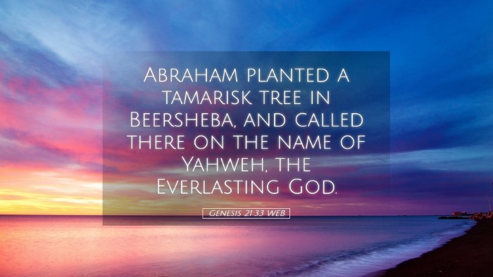 Picture 05 - Genesis 21:33 WEB Desktop Wallpaper - Abraham planted a tamarisk tree in Beersheba, and - Desktop Bible Verse Wallpaper