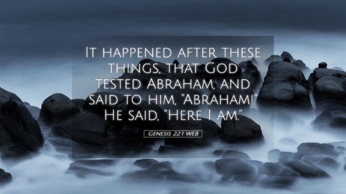 Picture 05 - Genesis 22:1 WEB Desktop Wallpaper - It happened after these things, that God tested - Desktop Bible Verse Wallpaper