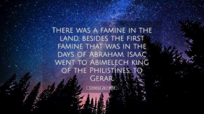 Picture 05 - Genesis 26:1 WEB Desktop Wallpaper - There was a famine in the land, besides the first - Desktop Bible Verse Wallpaper