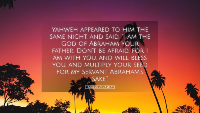 Picture 05 - Genesis 26:24 WEB Desktop Wallpaper - Yahweh appeared to him the same night, and said, - Desktop Bible Verse Wallpaper