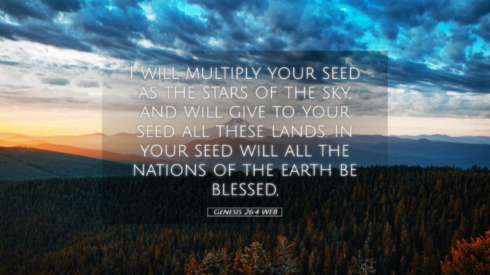 Picture 05 - Genesis 26:4 WEB Desktop Wallpaper - I will multiply your seed as the stars of the - Desktop Bible Verse Wallpaper