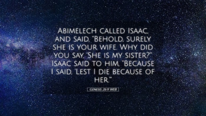 Picture 05 - Genesis 26:9 WEB Desktop Wallpaper - Abimelech called Isaac, and said, 