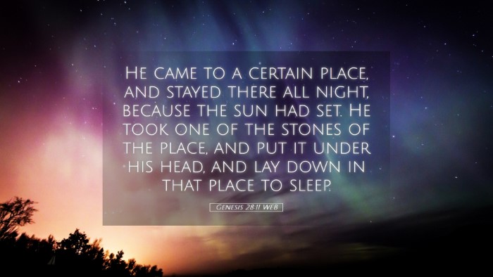 Picture 05 - Genesis 28:11 WEB Desktop Wallpaper - He came to a certain place, and stayed there all - Desktop Bible Verse Wallpaper